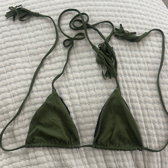 acacia swimwear Other - Acacia Swimwear Green HumuHumu Triangle String Bikini Top